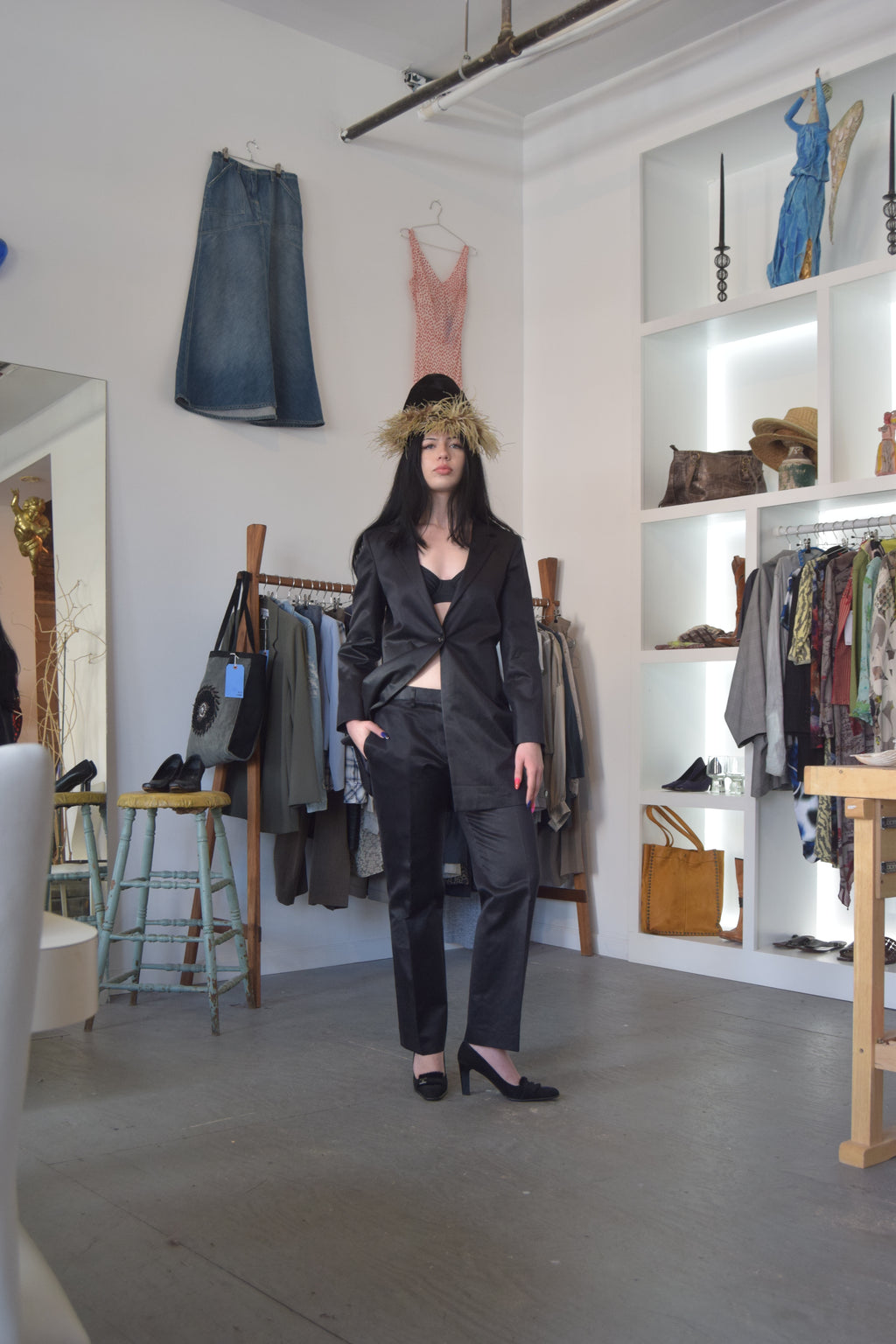 JIL SANDER MID LENGTH BLACK BLAZER