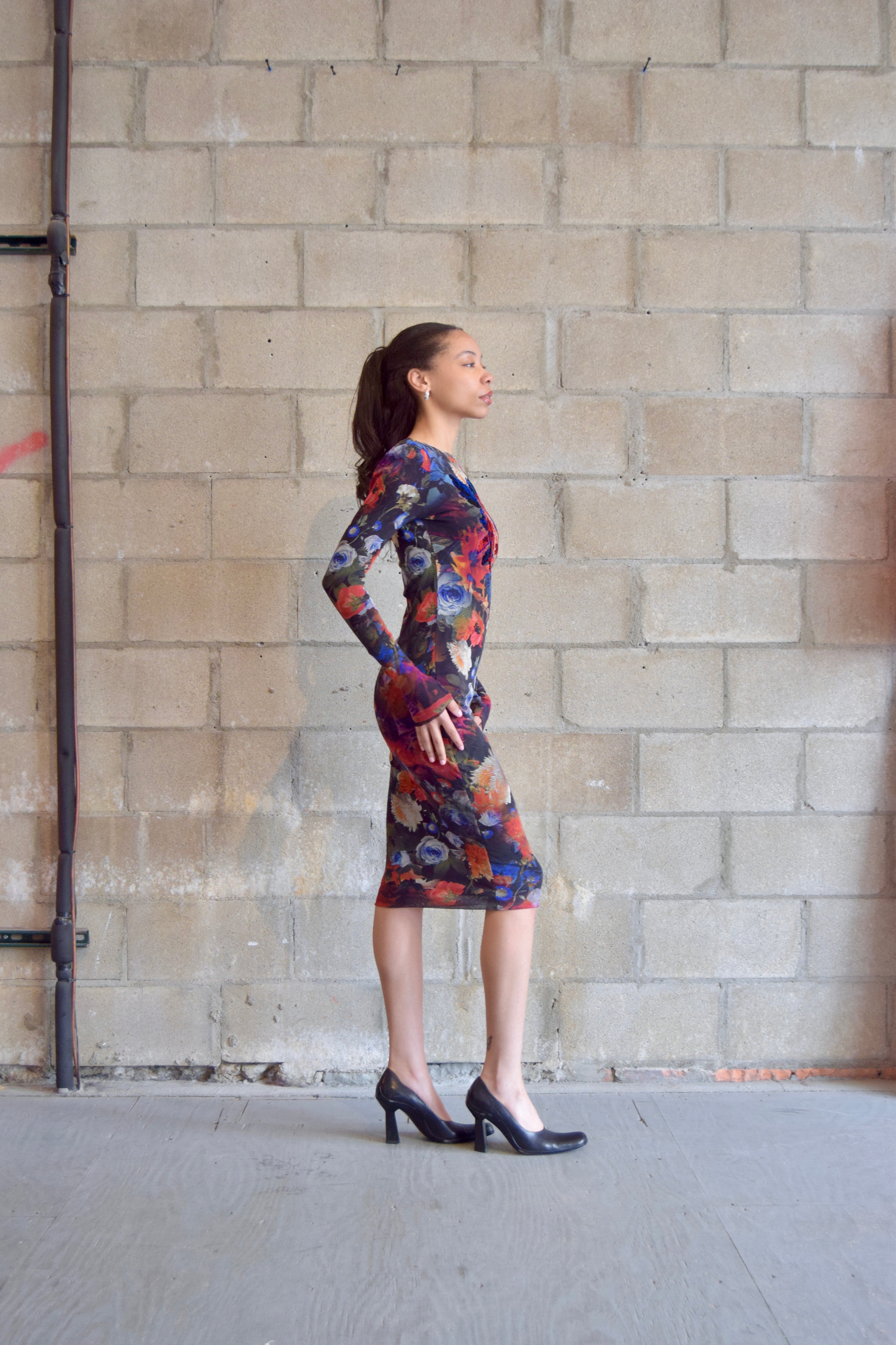 FUZZI FLORAL BODY DRESS