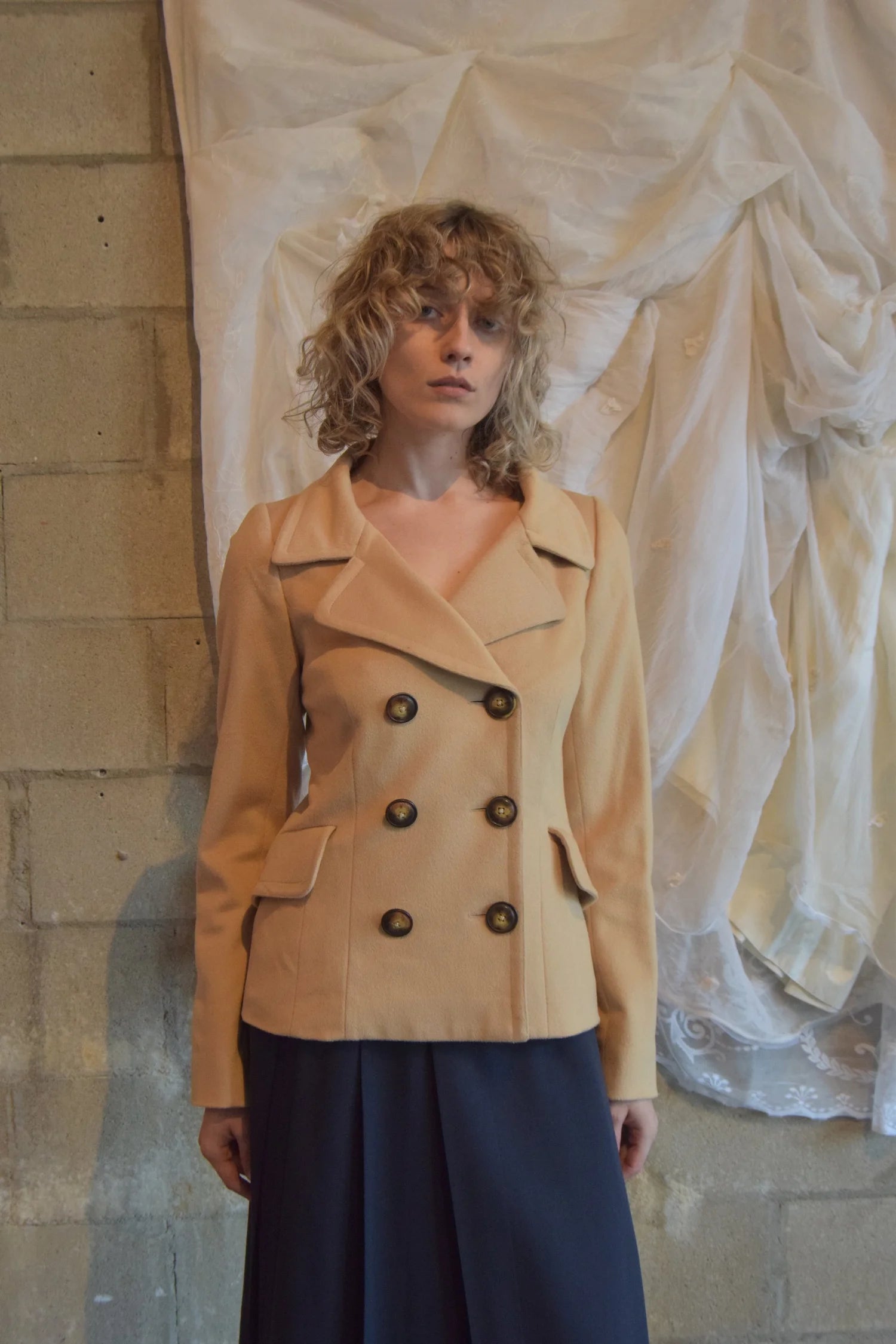 STYLE PARIS TAN WOOL + CASHMERE JACKET