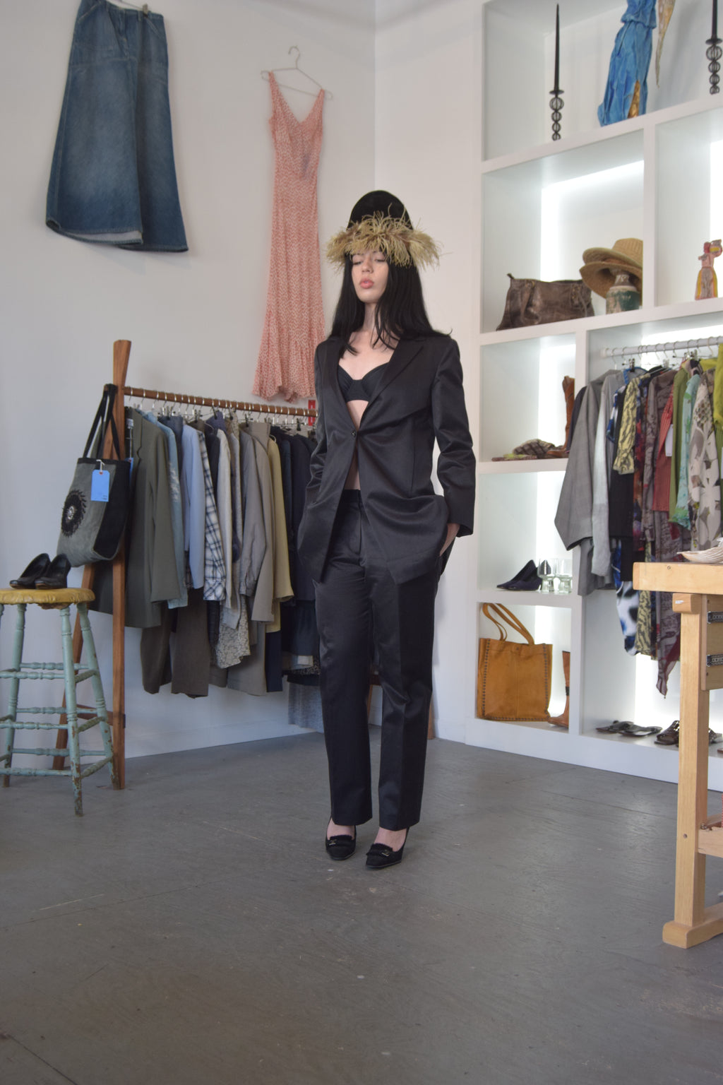JIL SANDER MID LENGTH BLACK BLAZER