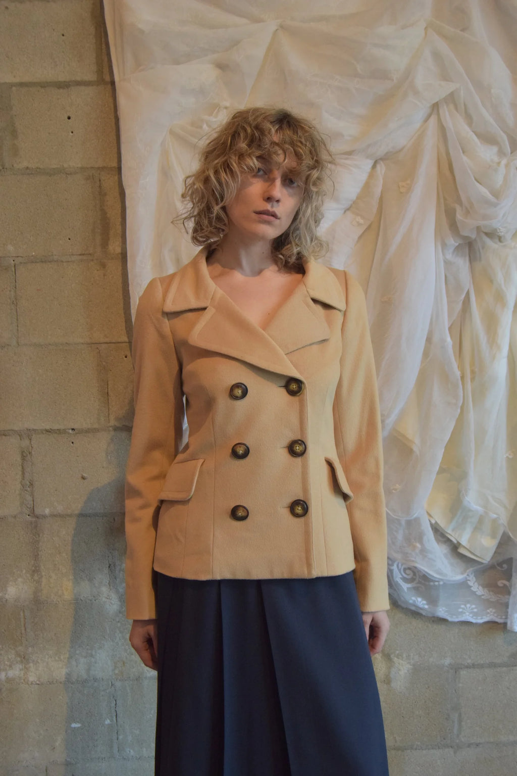 STYLE PARIS TAN WOOL + CASHMERE JACKET