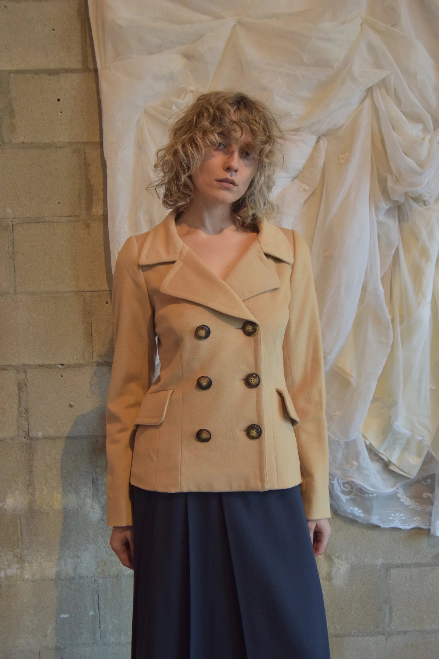 STYLE PARIS TAN WOOL + CASHMERE JACKET