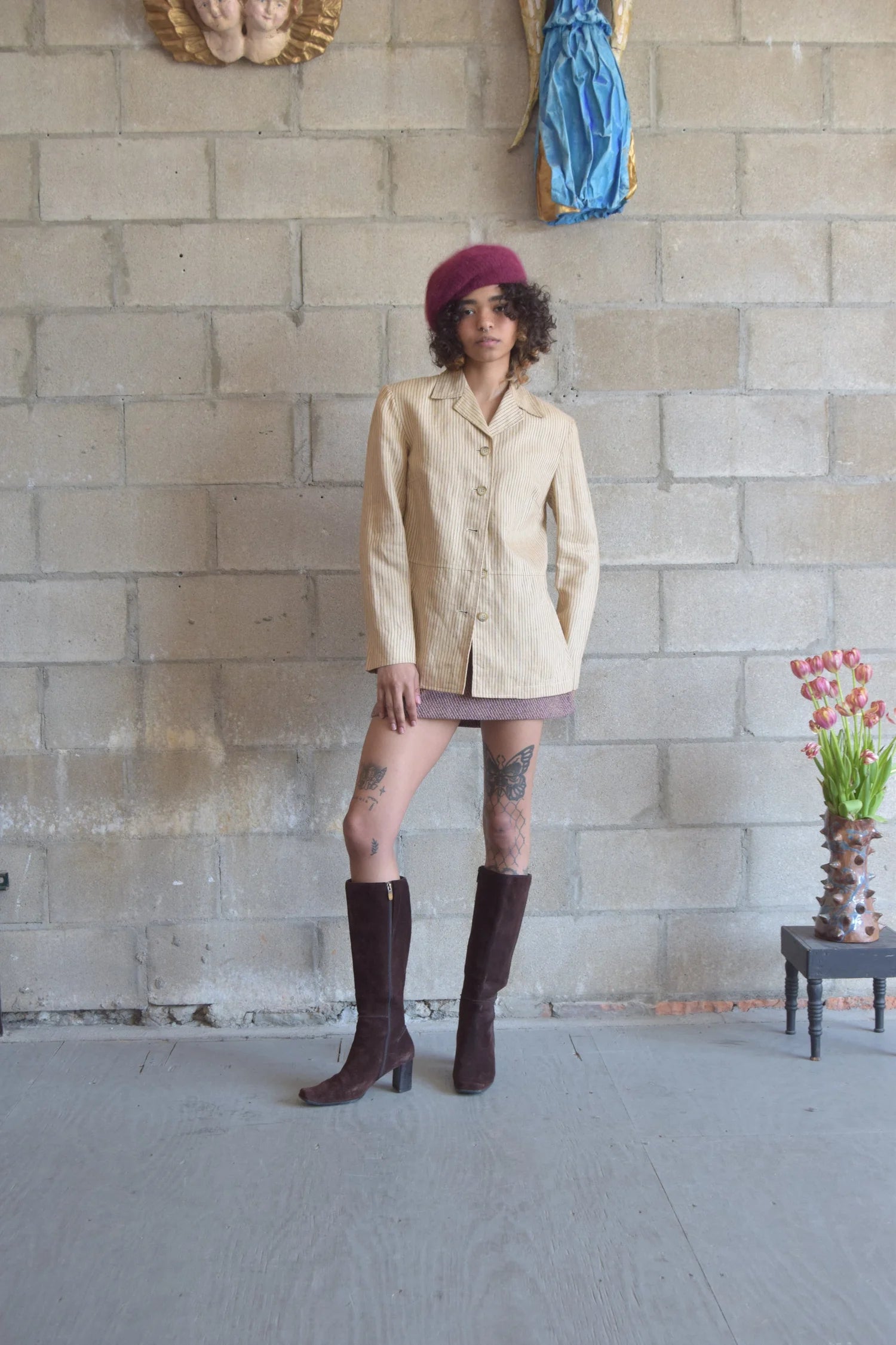 EMANUEL UNGARO LINEN BLAZER