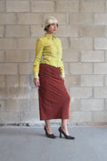 RACHEL COMEY RED + BLACK GINGHAM SKIRT