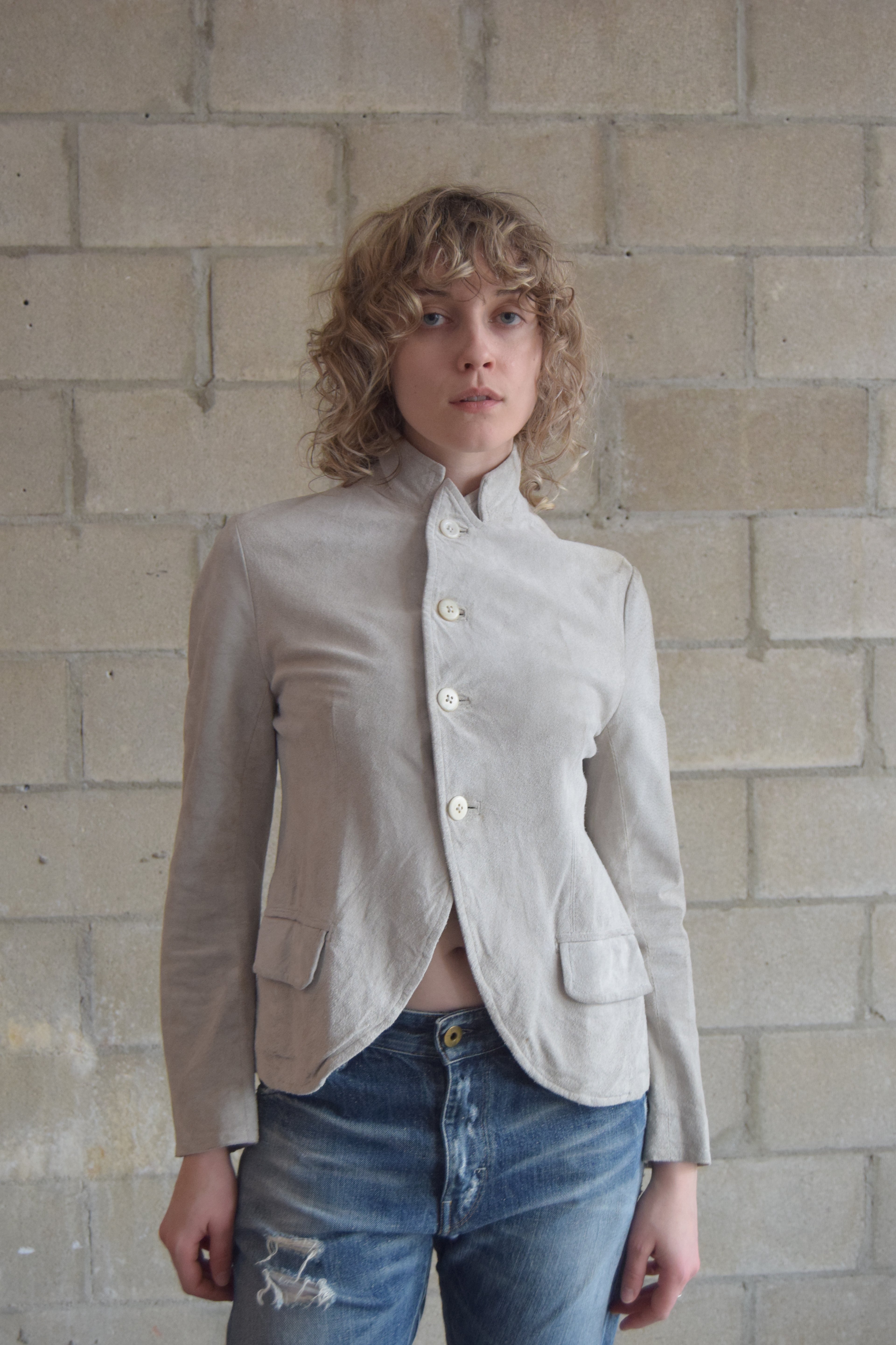 YOHJI YAMAMOTO PIG SKIN SUEDE JACKET