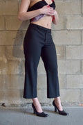 VINTAGE GAP BLACK CROPPED SLACKS