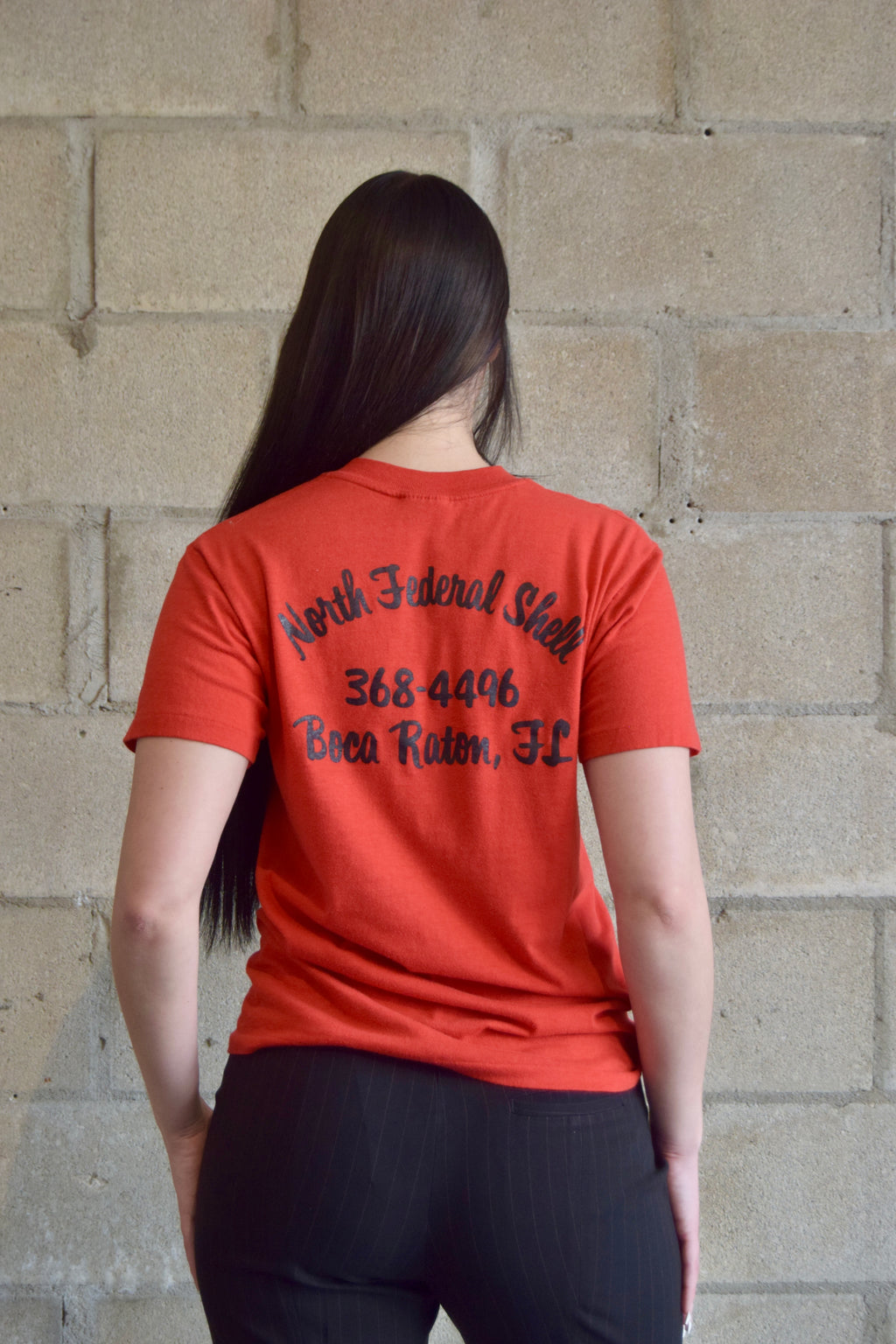 WEAR GUARD RED GRAPHIC TEE WITH BLACK LETTERING