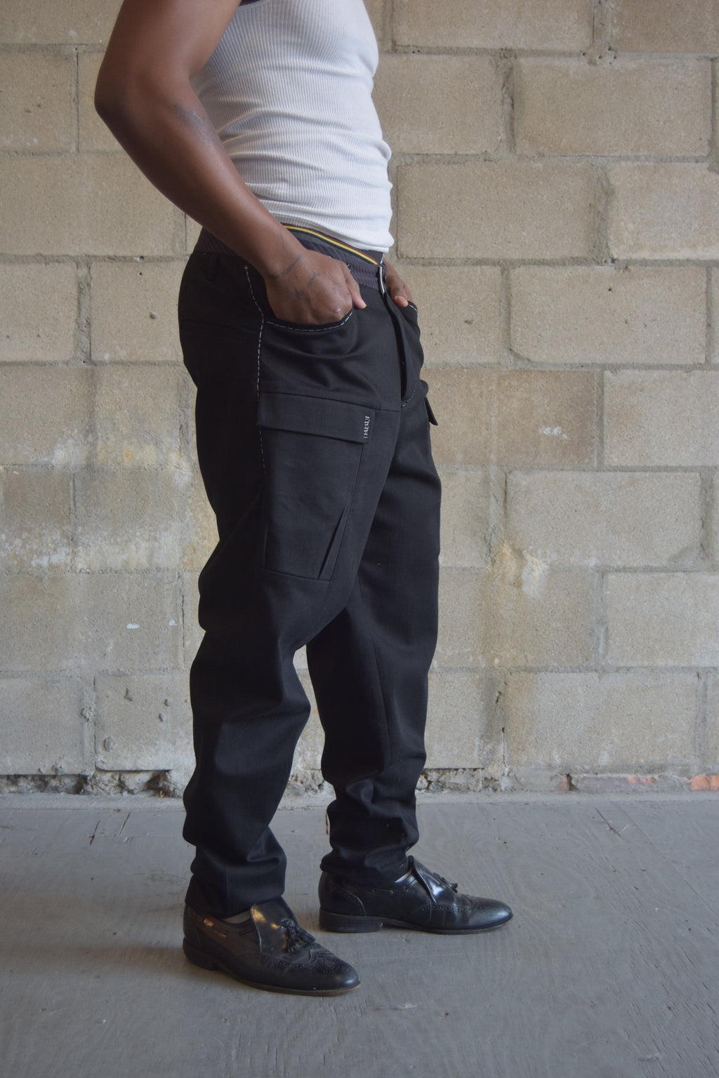 UMIT UNAL STRUCTURED + STITCHED PANTS