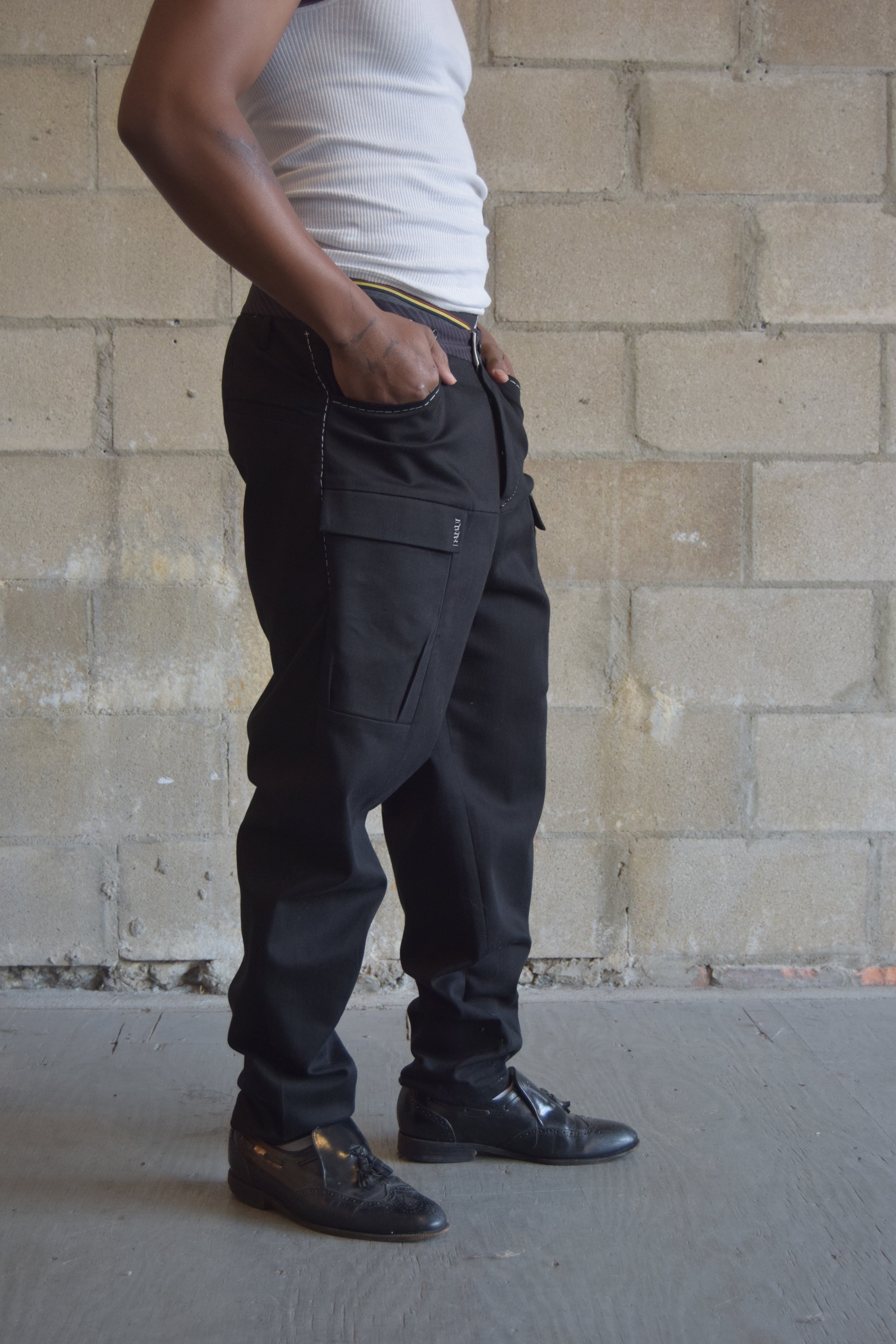 UMIT UNAL STRUCTURED + STITCHED PANTS