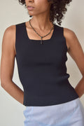 CYRUS SQUARE NECK KNIT TANK