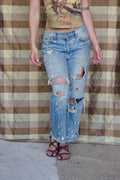 CARMAR DISTRESSED LIGHTWASH JEANS