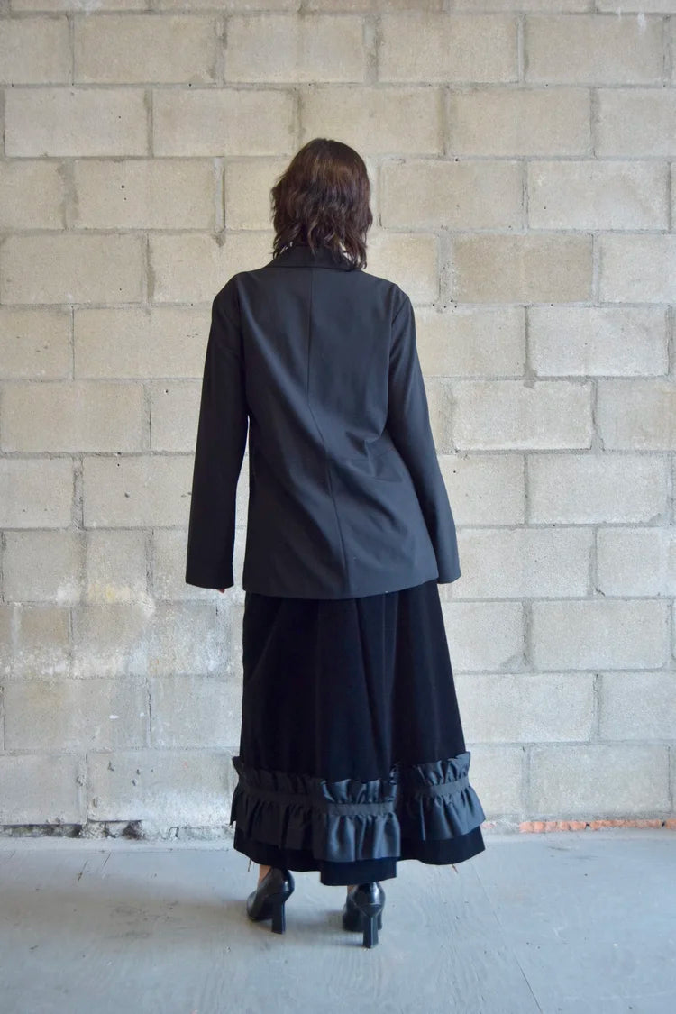 EMANUEL UNGARO WOOL BLACK BLAZER