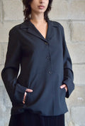 EMANUEL UNGARO WOOL BLACK BLAZER