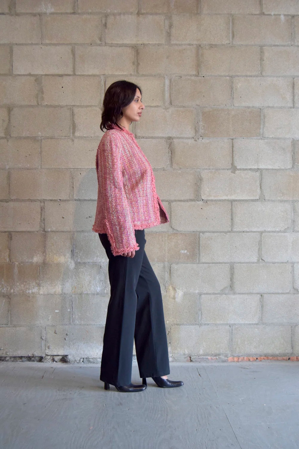 APOSTROPHE PINK TWILL 2000S BLAZER