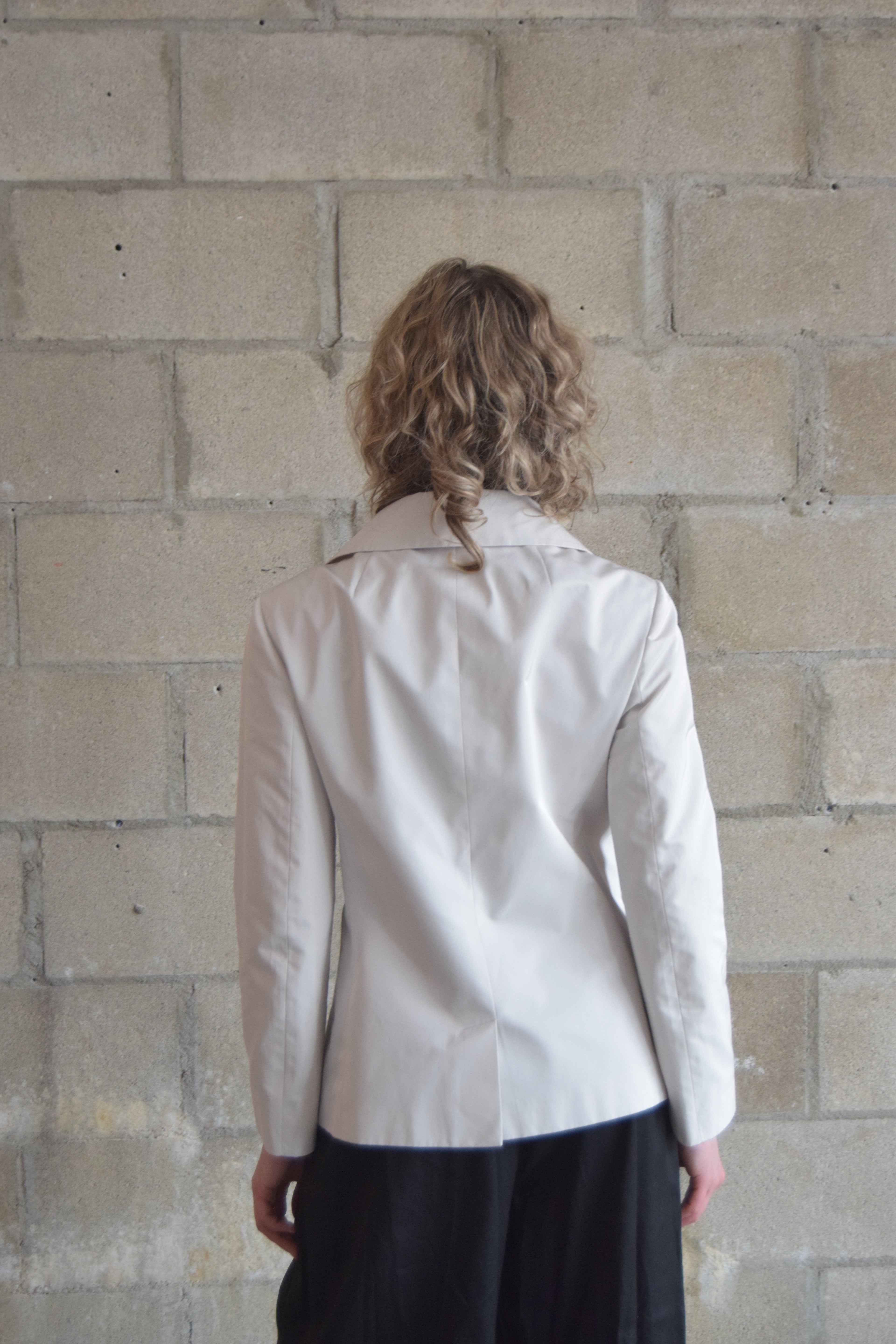 JIL SANDERS WHITE STRUCTURED BLAZER