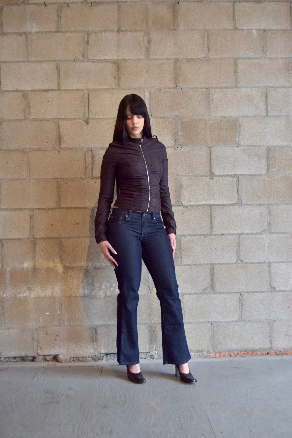 CALVIN KLEIN DARK WASH BOOT CUT JEANS