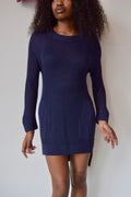 IL BY SATORI KOMATSU PURPLE KNIT DRESS