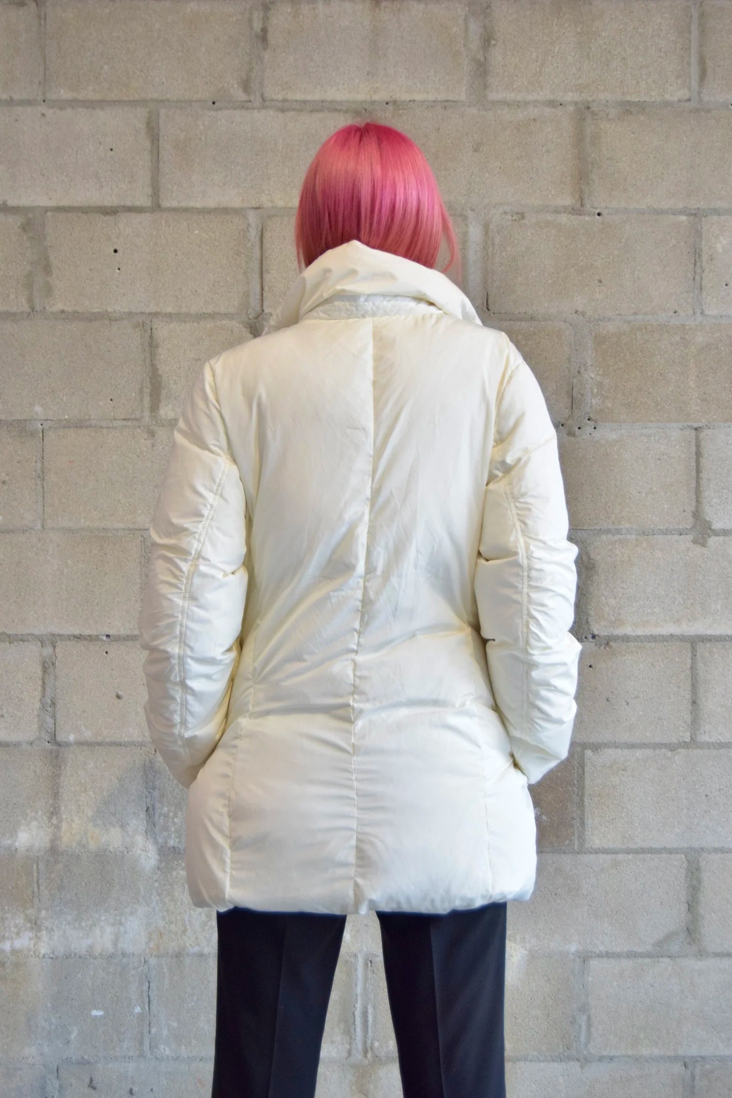 J.ING IVORY PUFF BLAZER COAT
