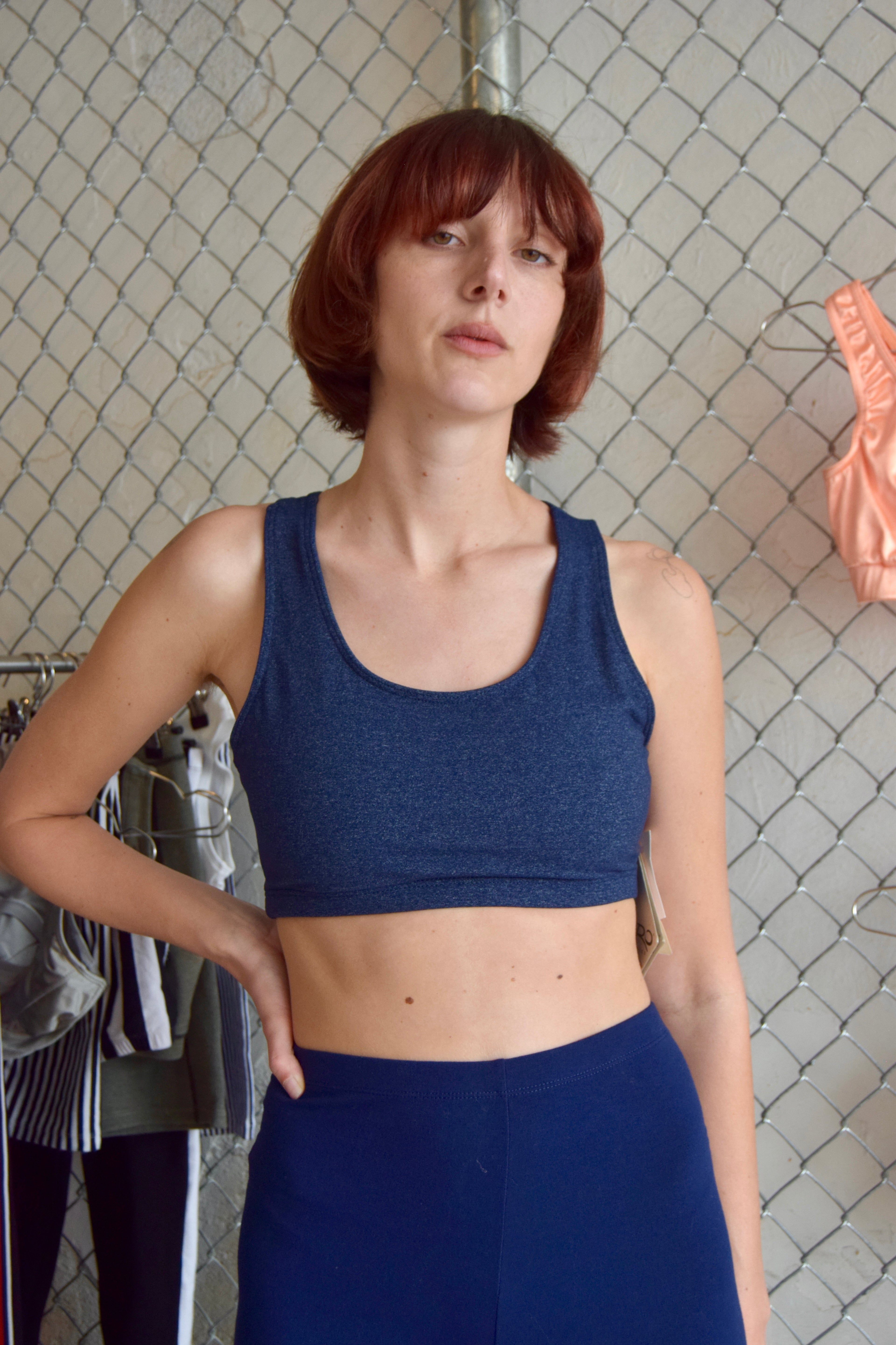 AERODYNAMICS NAVY HENLY RACERBACK SPORTS BRA