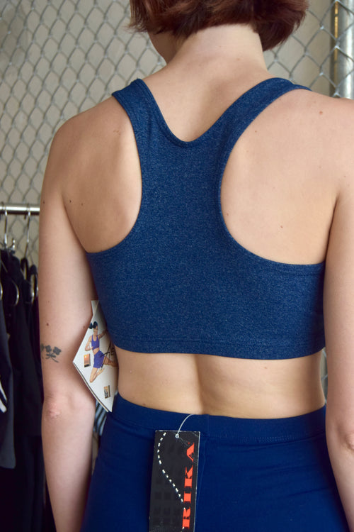 AERODYNAMICS NAVY HENLY RACERBACK SPORTS BRA
