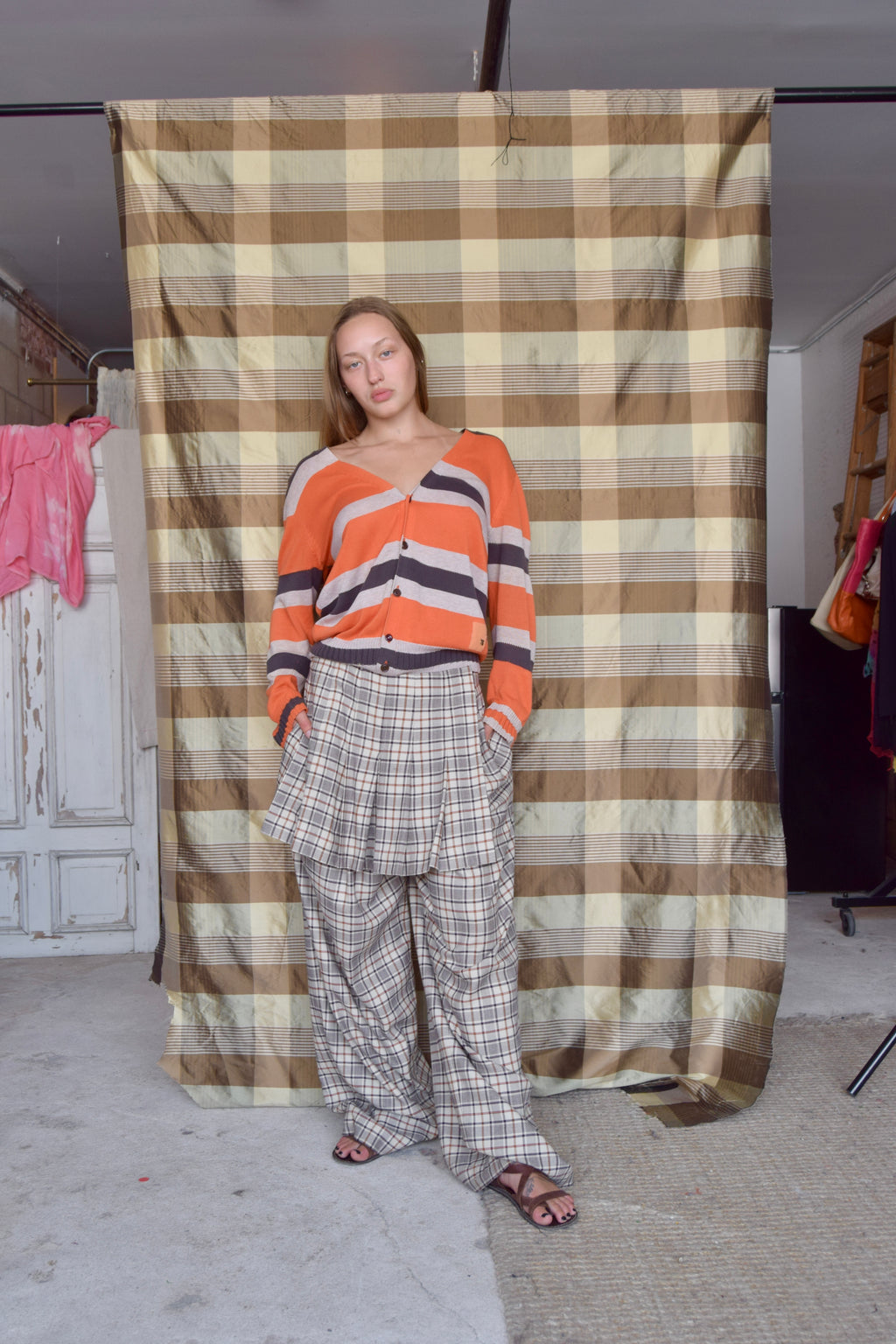 SEA NEW YORK PLAID SKIRT PANTS