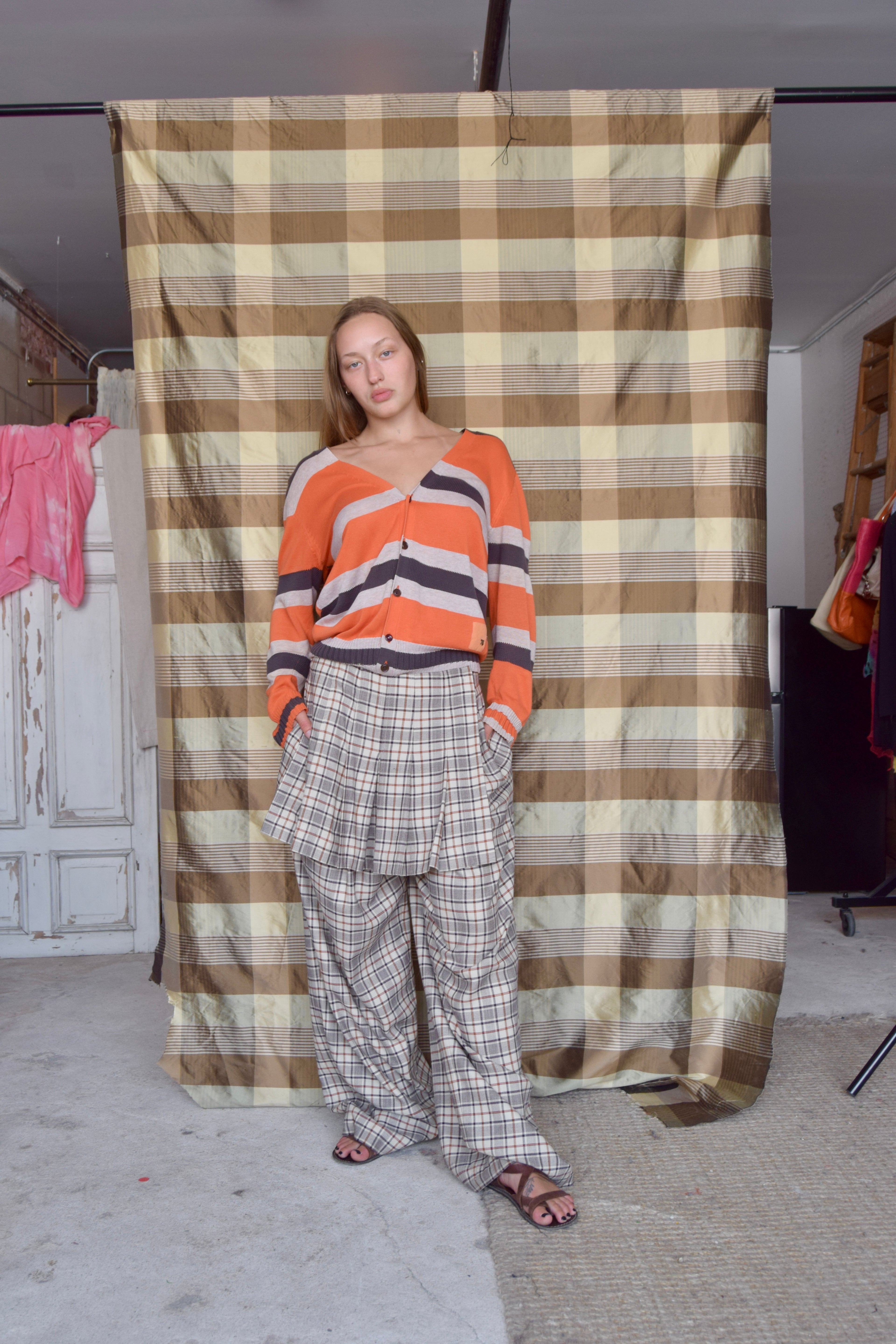 SEA NEW YORK PLAID SKIRT PANTS