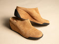 VIA SPIGA SUEDE PLATFORM MULES