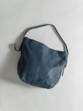 COLE HAAN TWO TONED BLUE WOVEN TOTE