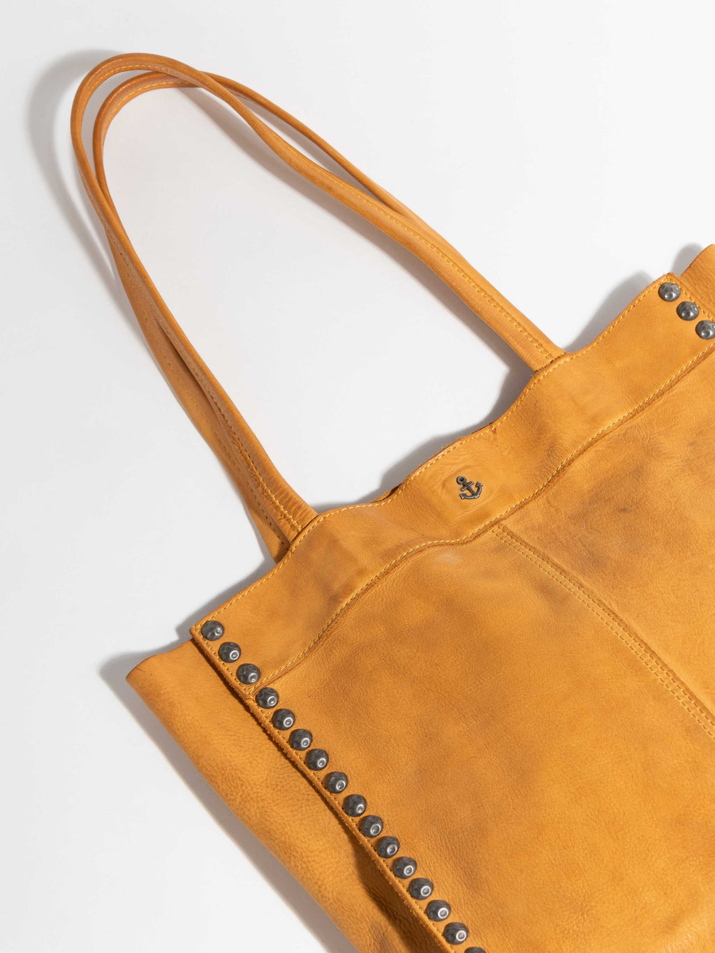 HARBOUR MUSTARD YELLOW LEATHER TOTE