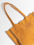 HARBOUR MUSTARD YELLOW LEATHER TOTE