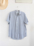 417 WHITE & BLUE STRIPED BUTTON DOWN