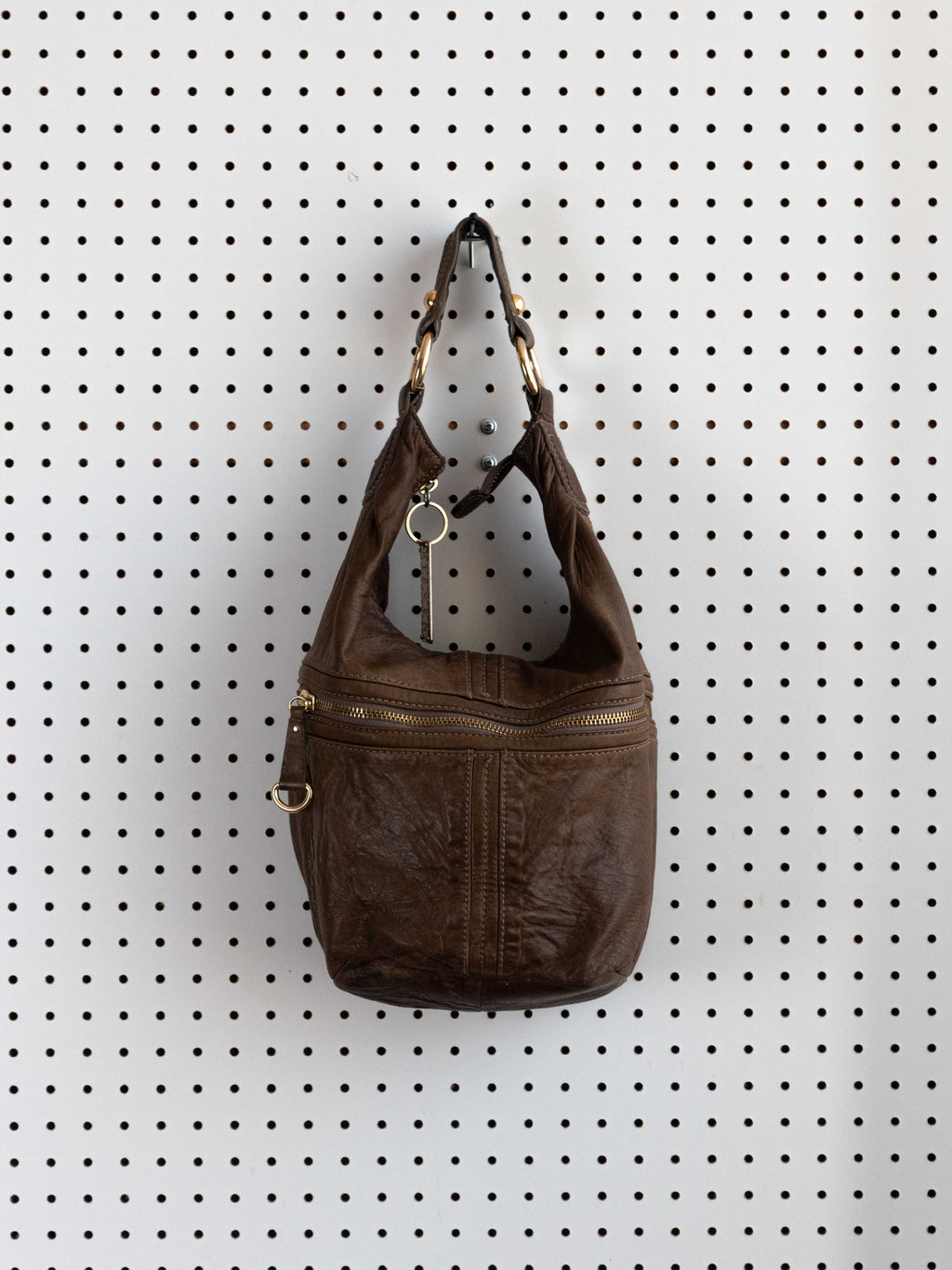 STEVEN BY STEVE MADDEN BROWN LEATHER TOTE