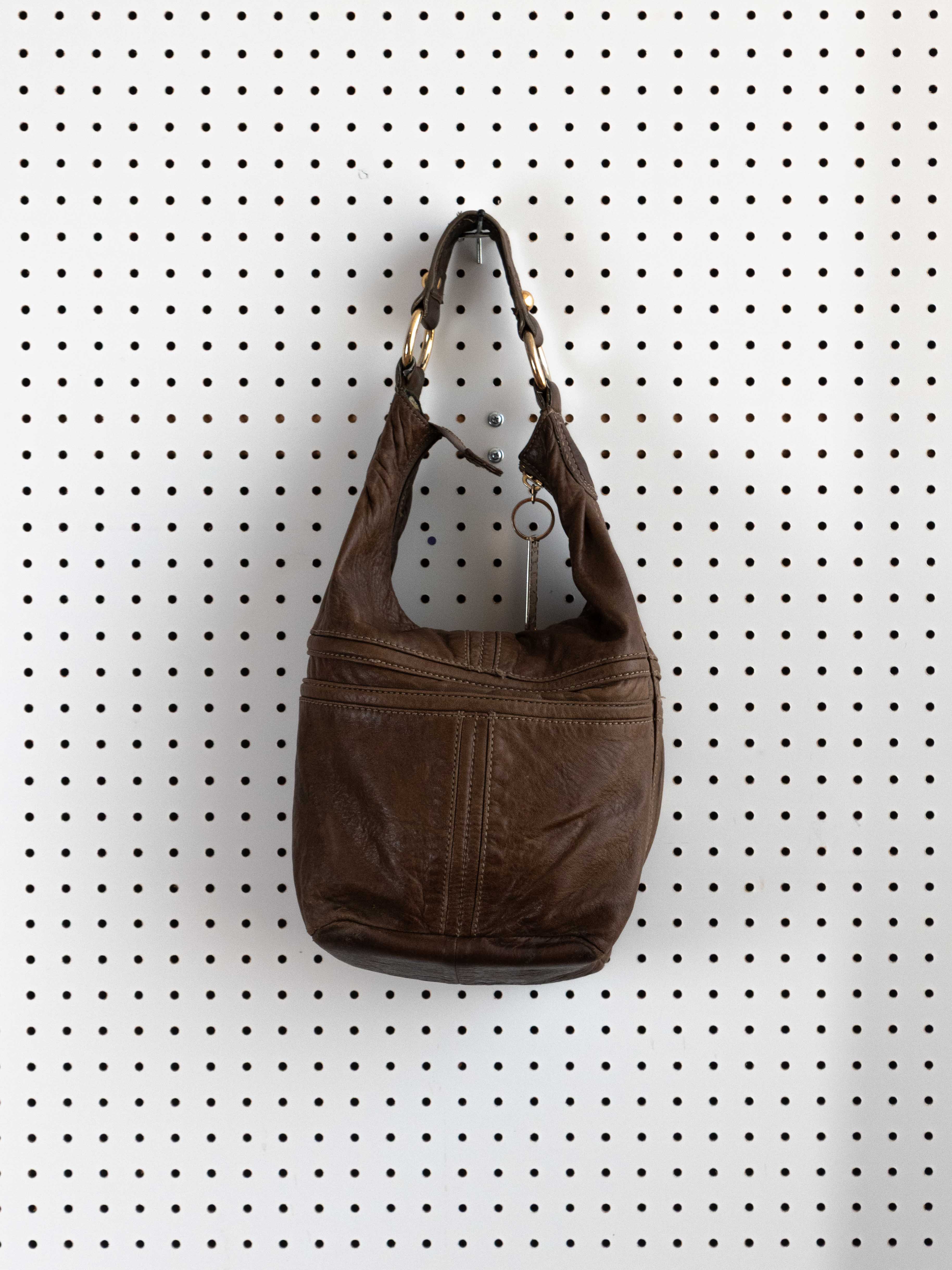 STEVEN BY STEVE MADDEN BROWN LEATHER TOTE