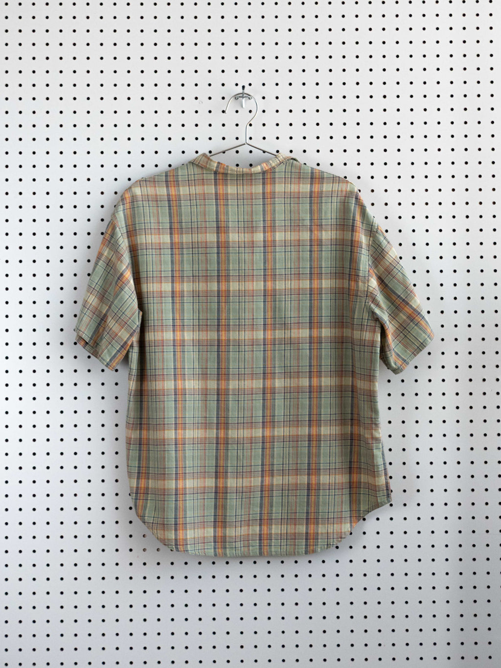 MM KRIZIA MULTICOLOR WASHED FLANNEL BUTTON DOWN TEE