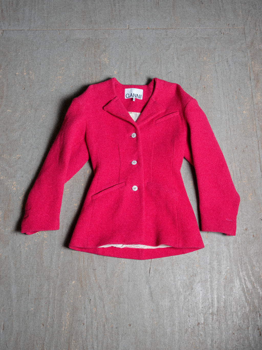 GANNI STRUCTURED AND SEXI BLAZER